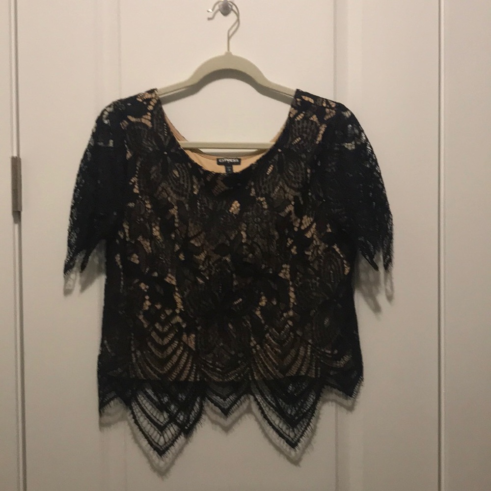Black Lace Top